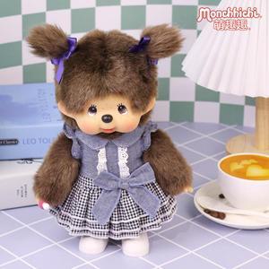 재고 있음 오리지널 몬치치 귀여운 인형 패셔너블 비닐 플러시 레이스 장식 소품 생일 선물