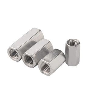 1Pcs 304 스테인레스 스틸 스탠드 오프 스페이서 육각 기둥 기둥 나사 긴 막대 커플 링 너트 볼트 육각 나