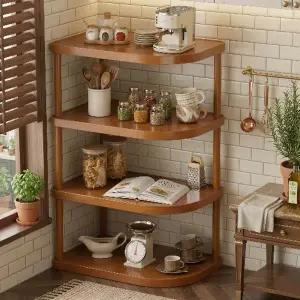 주방 욕실 거실 코너 틈새 나무 수납 수납장 선반