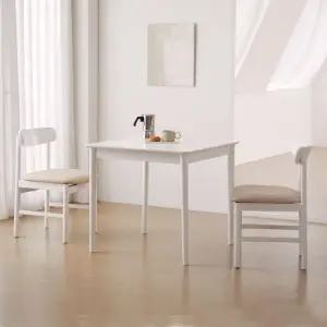 하이디 모노 알로 사각 800 2인 원목 테이블 식탁세트 의자2개)