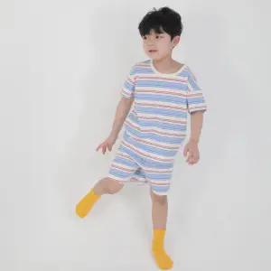 )캔디 스트라이프 상하 세트 블루) 여름 유아 내의 실내복 잠옷 원마이웨어 내복
