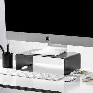 [일렉싱크]알루미늄 높은 아이맥 모니터 받침대 370mm 스페이스 그레이