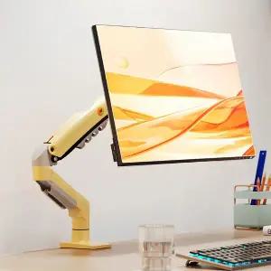 [노스바유]NB F80 싱글 모니터암 거치대 라바 옐로우