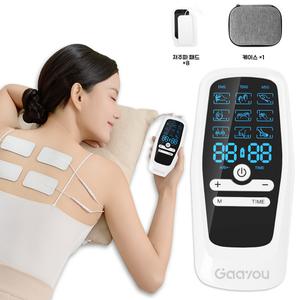 Gaayou 저주파 마사지기 전신 EMS 마사지 듀얼 채널 30단계 강도 9가지 모드 수납박스 전용 겔패드 패키지