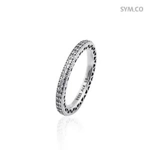 판도라 190963CZ 하트 오브 여자 실버 반지 d