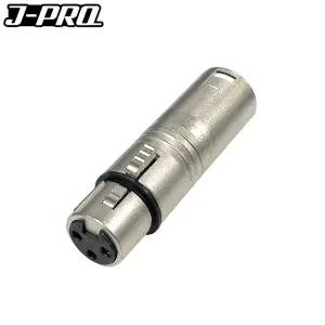 J-PRO JC12 XLR 캐논암-XLR 캐논수 변환 젠더 커넥터