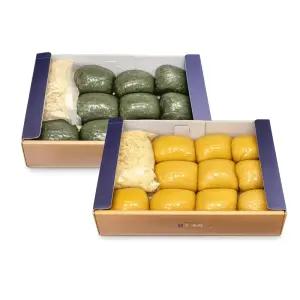 말랑말랑 물방울떡 쑥인절미 단호박 인절미 리만월 디저트 총 2박스(1박스당 1kg 10알)