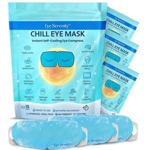 퍼프 언더 아이즈, 다크 서클, 히알루론산 롱래스팅 일회용 쿨링 컴프레션, 발렌타인데이 선물, 스파 및 여성과 남성을 위한 셀프 케어 선물을 CHIL 마스크