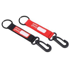 ROUGH ENOUGH 키체인 액세서리 블랙 식별 이름 카라비너 클립 홀더 레드 로커용 2세트 라벨 태그 체인 스몰 플라스틱