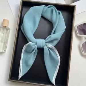 여성 컬러 쉬폰 쁘띠 스카프 가을스카프 여름스카프