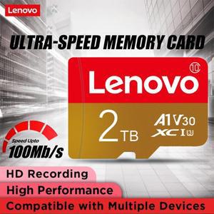 Lenovo 고속 SD 메모리 카드 2TB 1TB 클래스 10 마이크로 TF 512GB  Switch PC 스마트 폰 256GB