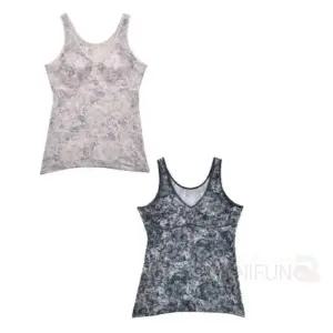 [라일리여성언더웨어] Rly 꽃 인견 노와이어 브라런닝 캡내장나시 브라탑런닝