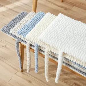 오아브로드 보온 패드 끈 긴의자 겨울 논슬립 방석 커피 롱 벤치의자방석