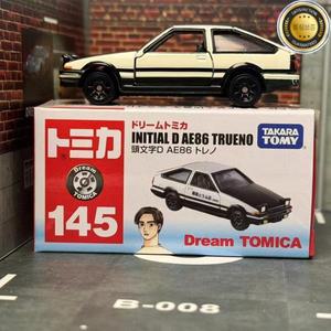 드림 토미카 NO. 145 Initial D AE86 TRUENO Toyota Takara Tomy 다이캐스트 금속 자동차 장난감 차량 모델