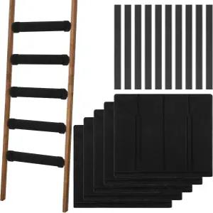 킹시온 5PCS 이층 침대 사다리 패드 10개의 조절 가능한 스트랩이 있는 커버 안전하고 편안한 등반에