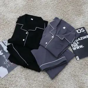 루이무이 [2종세트] 자야 벨벳 파이핑 파자마 상하세트_2color