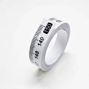 ( )접착식 스티커줄자 투명 미싱 스티커자 키재기자 1.5m