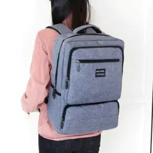 캐쥬얼 학생 오피스 스퀘어 모양 공용 여행용백팩 Orv6+1TTM
