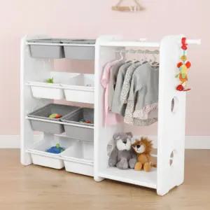 미루 위드맘 행거 정리함 (WH2) 아동 옷장 수납형 바구니 장난감 옷걸이 아이방 꾸미기