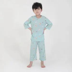 (더오투투)간식파티 7부 상하 세트 봄 여름 유아 내의 실내복 잠옷 내복