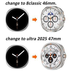 삼성 갤럭시 워치8 40 44mm 트랜스폼 케이스 메탈 커버 프레임 보호 범퍼 갤럭시 7울트라 (2025) 47mm 8클