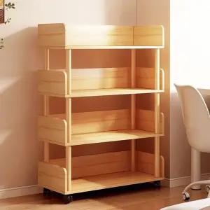 북카트 이동식 바퀴달린책장 책꽂이 수납장 거실 철제 월넛 20x0cm 공장 직판