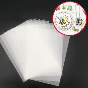 KC인증 반투명 슈링클스 종이 50매 A4 0.3mm 슈리필름 DIY 키링만들기 열수축필름 취미 학교수업