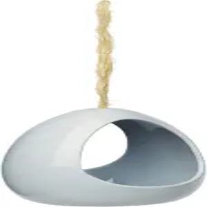 프레뷰 펫 제품 페일 블루 세라믹 버드 배스 쉘