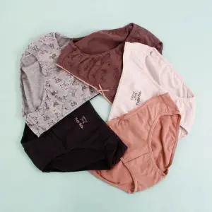 순면스판 여주니어 학생 여아 삼각팬티 5종세트