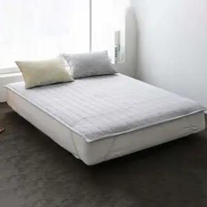 밴딩 패드 Q 연그레이 침대패드 고정밴드 침구 퀄팅