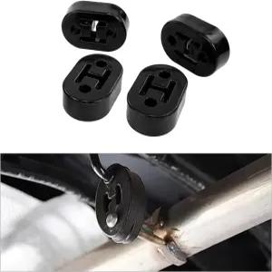 건헌트 4 PCS 2구 배기 고무 가능한 마운트 흡수 조절 충격 범용 행거 부싱 브래킷 절연체 브래킷블랙