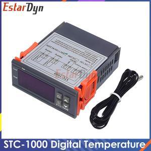 디지털 온도 조절기 서모스탯 조절 220V STC LED 1000 난방 장치 10A 냉각 릴레이 인큐베이터