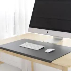 가죽패드 책상 보호 매트 800 메탈 가죽 바닥 패드 미끄럼 방지 데스크