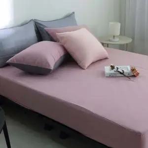 더크린 오블롱 세미마이크로 홑겹매트리스커버 Q핑크