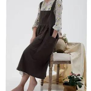 체형앞치마 빅사이즈 단추조절 걱정없이hij073