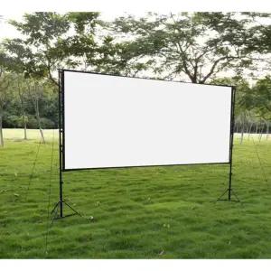 야외 대형스크린 250인치 캠핑장 빔프로젝트 영화상영