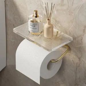 욕실 화장실 아크릴 벽걸이 휴지 걸이 거치대 받침대