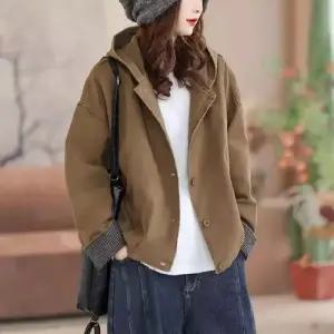 봄 여사친 후드 야구 트렌치코트 점퍼 체크 코트 솔리드 DUCHI1