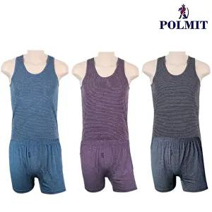 [폴밋]폴밋 PMT-369(1)외 국산 인견 남성 트렁크 팬티 런닝세트 총 6매입