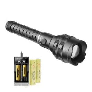 현장 초강력 충전식 LED 랜턴 18650 배터리 충전기세트