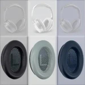 D08B 듀얼 이어 패드 양모 이어 패드 쿠션 커버 조용한 편안함 메모리 폼 귀마개 QC35 QC35II QC35ii 헤드