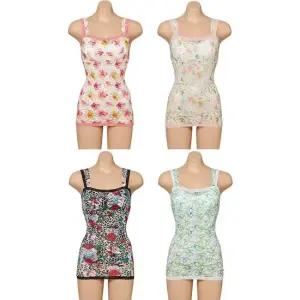 [라라슬림] 올레이스 프린트 쉐이핑 브라탑 팬티 8종 4세트