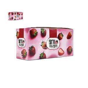 미니젤리 딸기모양 15g 1곽 12개입 과일모양미니젤리