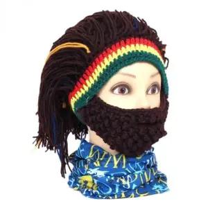 털모자 수염 캐릭터 턱스크픔