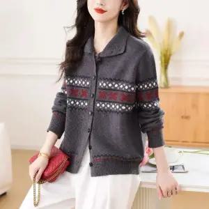 여사친 니트 가을 카디건 터틀넥 빅사이즈 상의 날씬해 보이기 원픽3