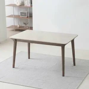스코나 아델라 애쉬 원목 양면 포세린 세라믹 1500 4인 식탁 테이블