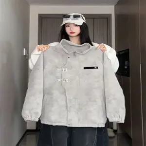 남사친 빈티지 나염 차이나 항공점퍼 블루종 쇼트 야상 봄가을 잠바 야구점퍼 가죽 자켓 admr3