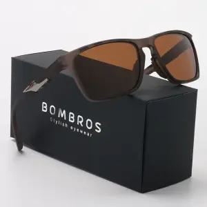 남성 스포츠 편광 미러 선글라스 낚시 모카브라운