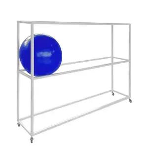 [골드스마일]스카로 짐볼 보관대 정리대 체육교구 이동식 짐볼걸이대