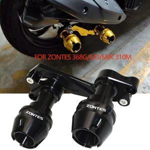 ZONTES 368G/E/D/M/K 310M 액세서리 프론트 포크 휠 가을 머플러 파이프 프레임 보호 슬라이더 안티 크래시